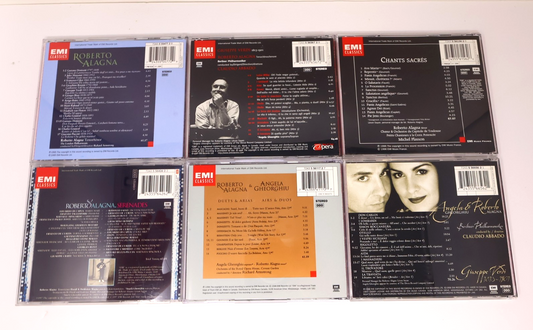 Roberto Alagna 6 CD Lot Serenades/Verdi Arias/Duets & Arias/Verdi Per Due