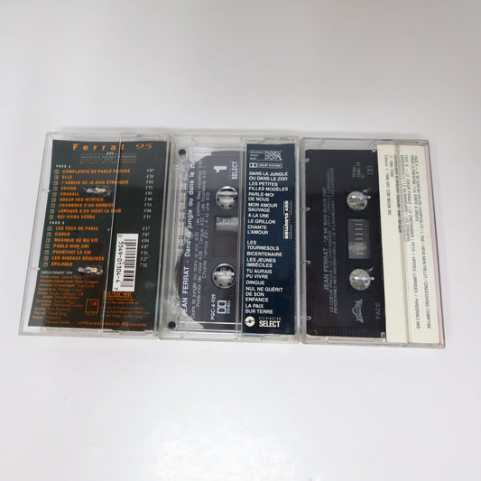 Jean Ferrat Lot 3 Cassettes Je ne suis qu'un cri/16 Nouveaux Poèmes D'Aragon