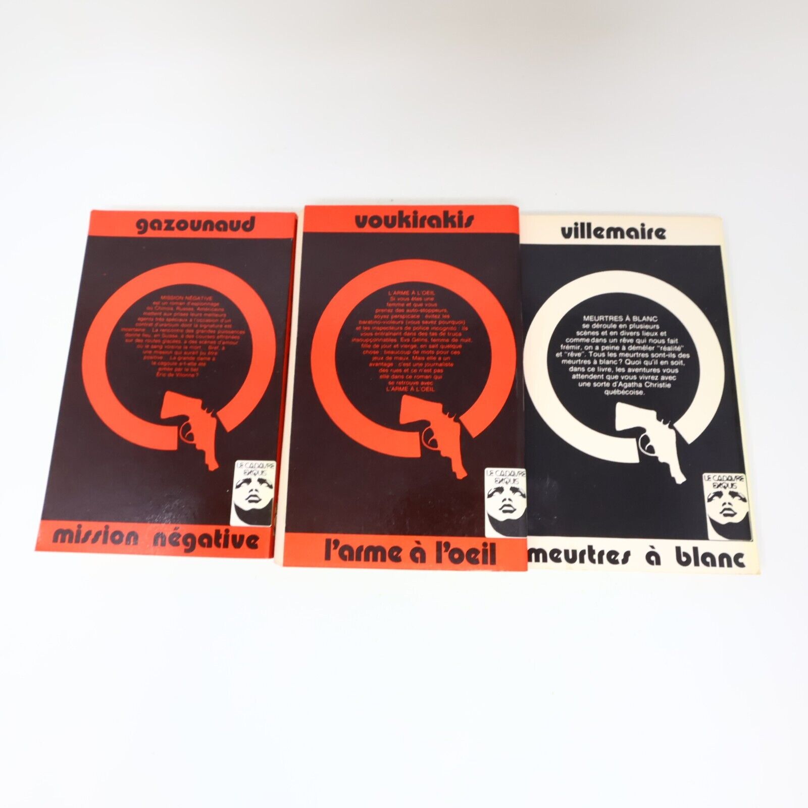 Le Cadavre Exquis #1-2, 4 Lot 3 Livres Villemaire Voukirakis Gazounaud Français