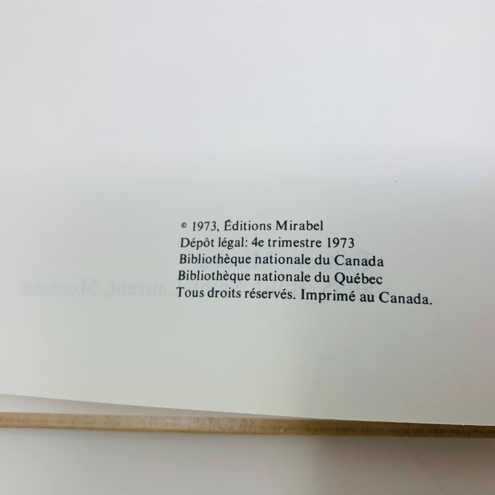 1973 La Cuisine de Monique Chevrier Mirabel Livre Recettes en Français Cookbook