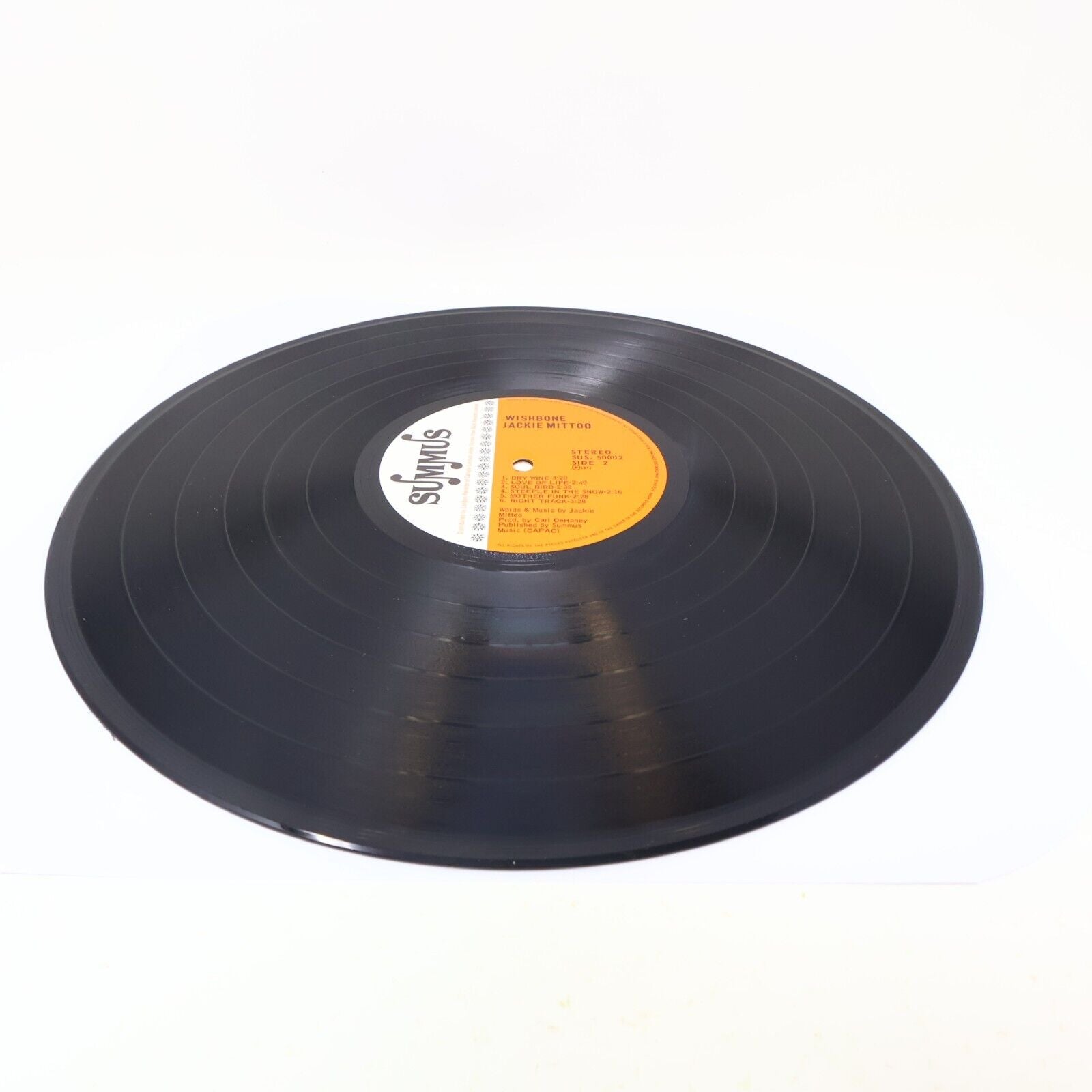 Jackie Mittoo Wishbone LP Record Vinyl Canada 1972 Summus Records SUS 50.002