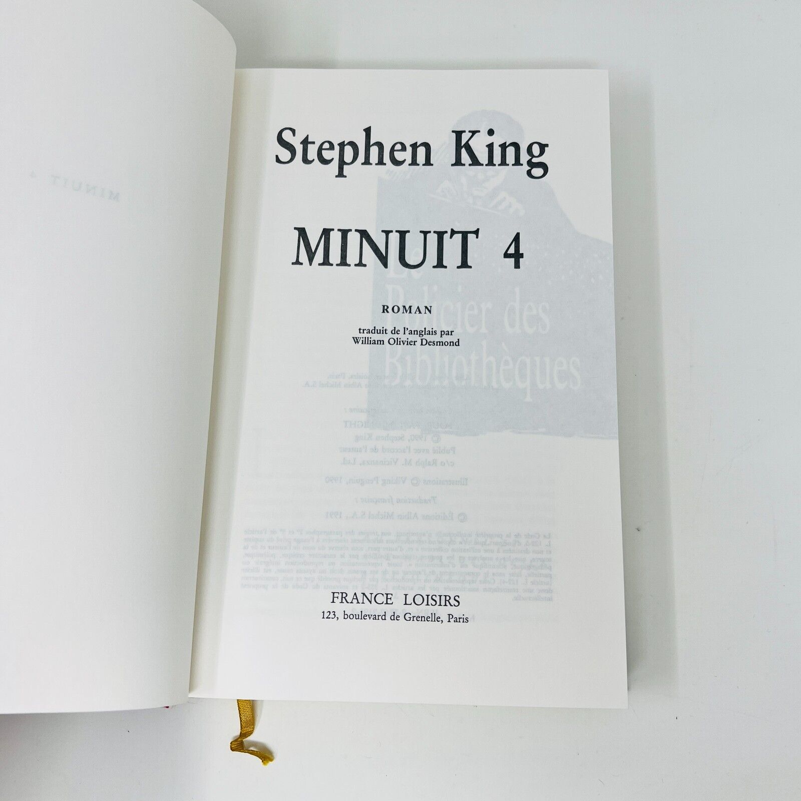 Minuit 2 & 4 de Stephen King Lot France Loisirs en Français/French Hardcover 90s