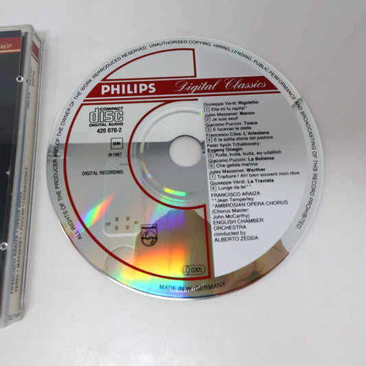Francisco Araiza Opera Arias CD English Chamber Orchestra/Alberto Zedda Verdi