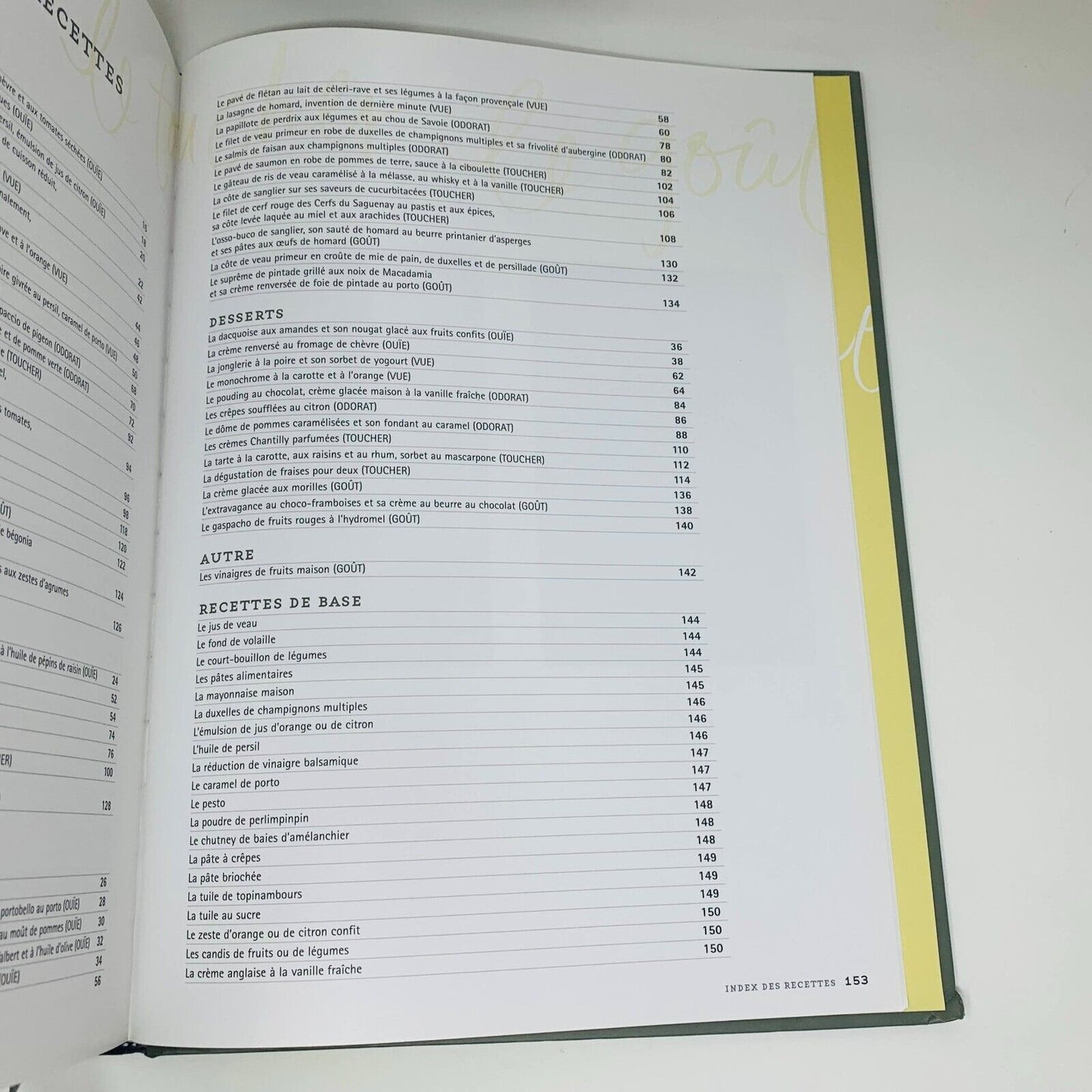 2004 Un Privilège à Votre Table Livre Cuisine Recettes Chef Diane Tremblay Signé