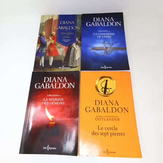 Lot 4 Livres Lord John #1-3 Outlander Diana Gabaldon Libre Expression Français