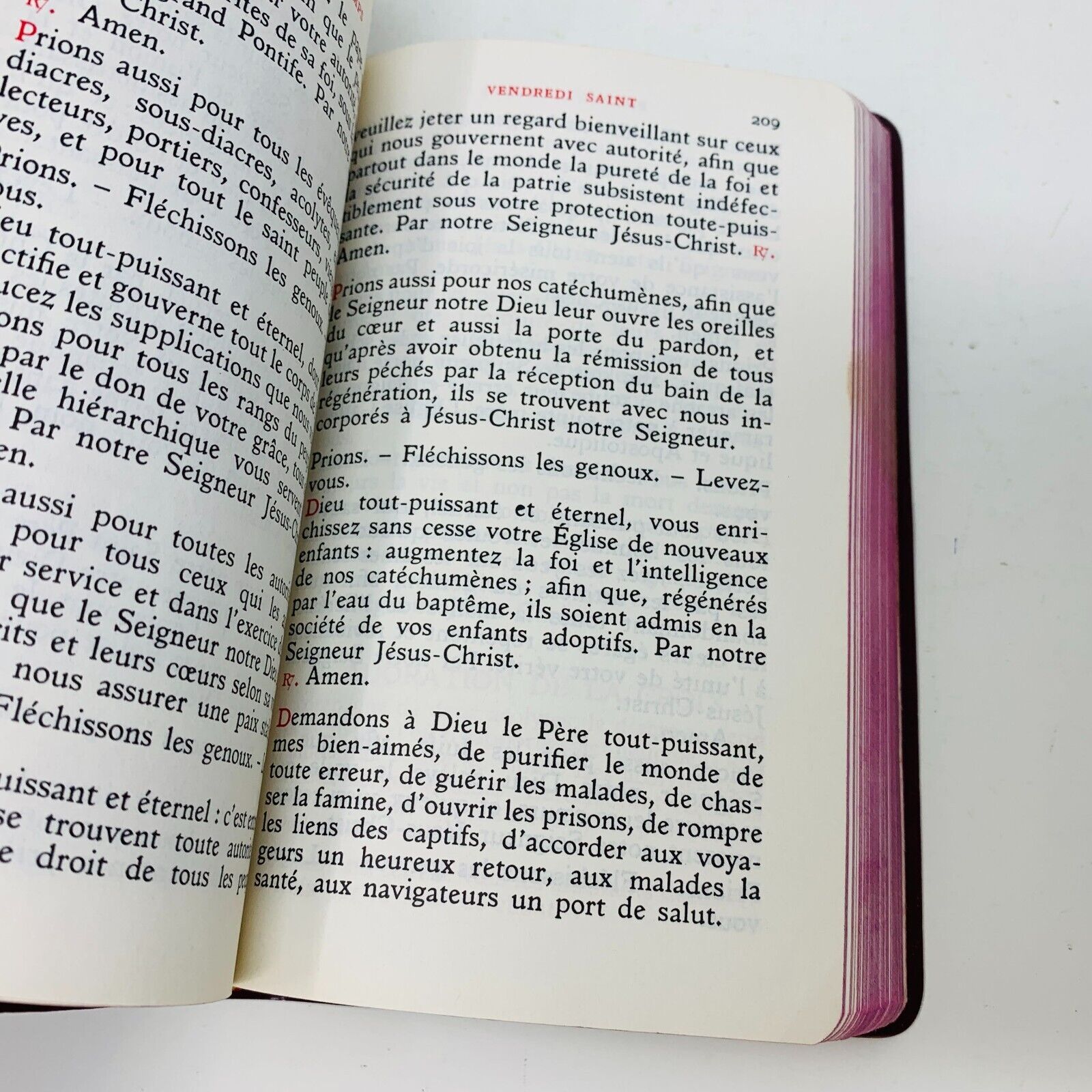 1959 Missel des Dimanches et Fêtes Dom Gérard Abbaye de Clervaux Français French