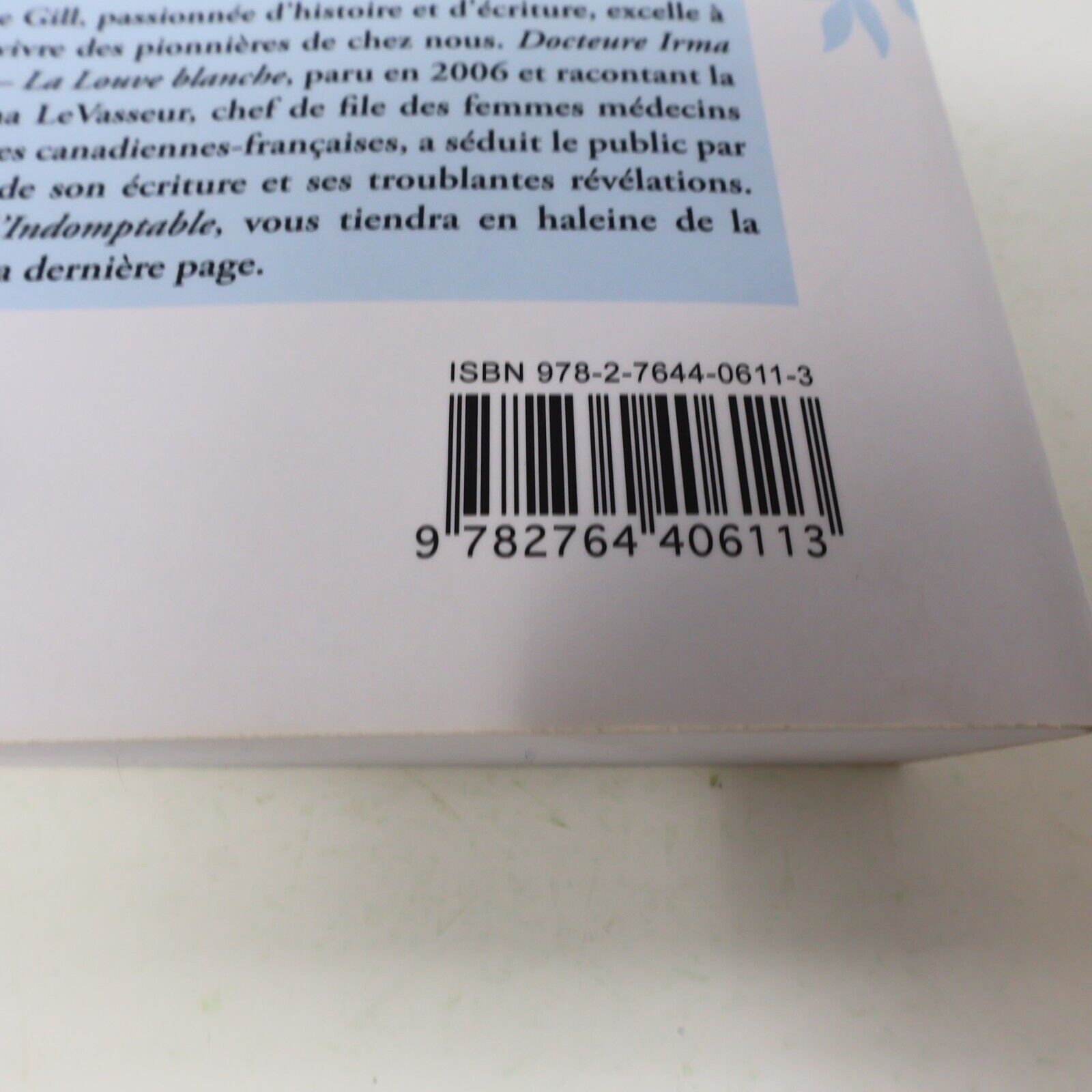 Docteure Irma #2 L'Indomptable Pauline Gill 2006 Québec Amérique Français Livre