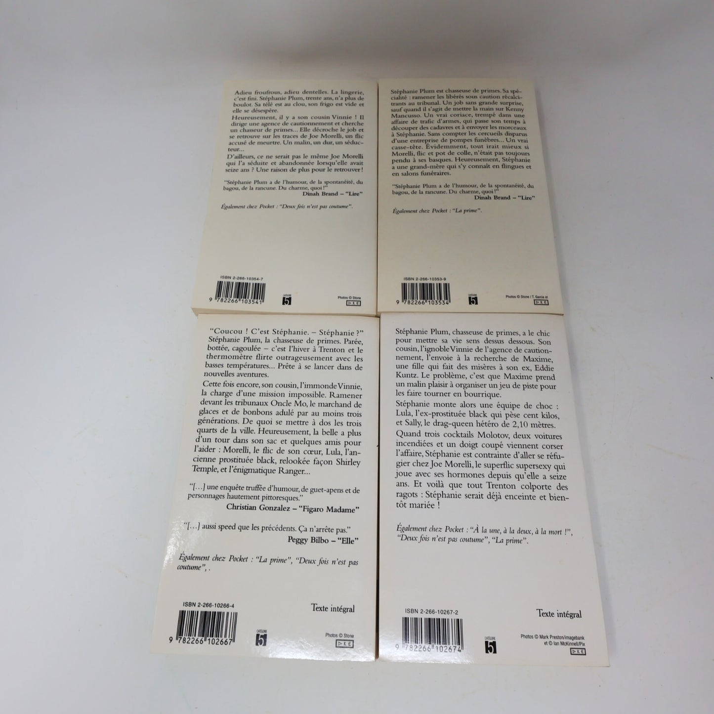 Janet Evanovich Lot 4 Livres Quatre ou Double/La Prime Français French Pocket PB