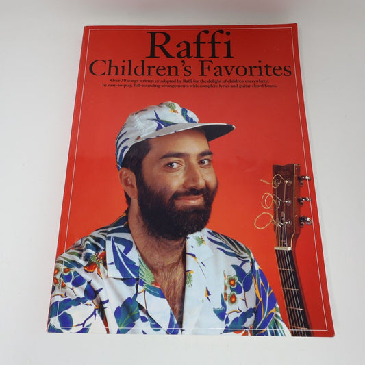 1993 Raffi Children's Favorites Songbook Paperback PB Amsco Music Piano Guitar