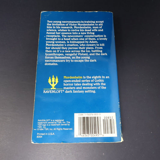 1994 Mordenheim Ravenloft by Chet Williamson D&D TSR 1st Print Paperback PB WOC