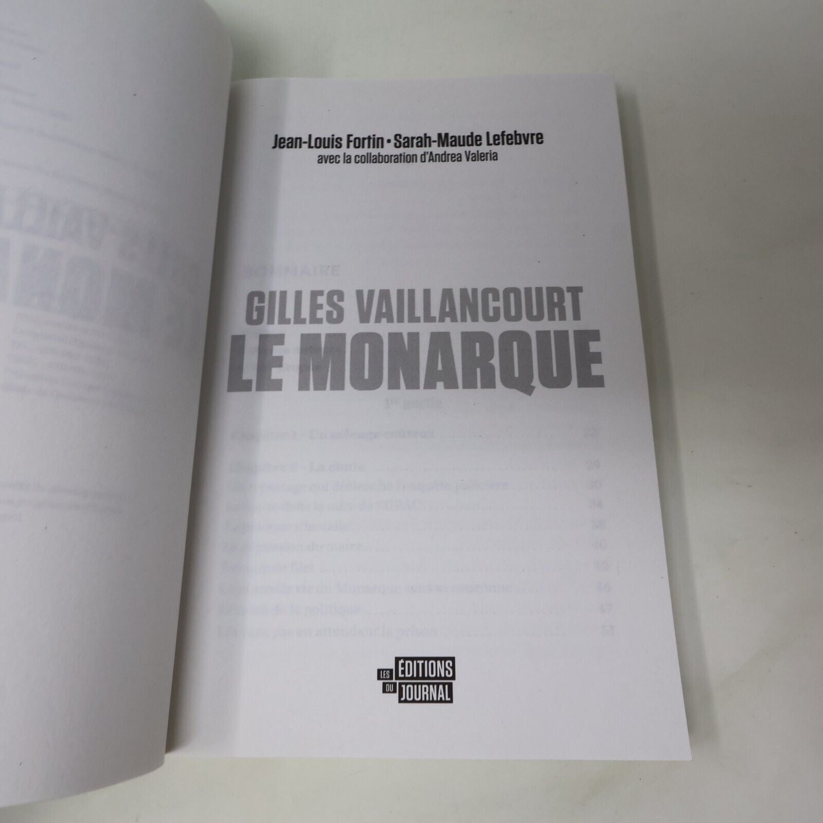 2018 Gilles Vaillancourt le Monarque Fortin/Lefebvre Ex-Maire Laval Français PB