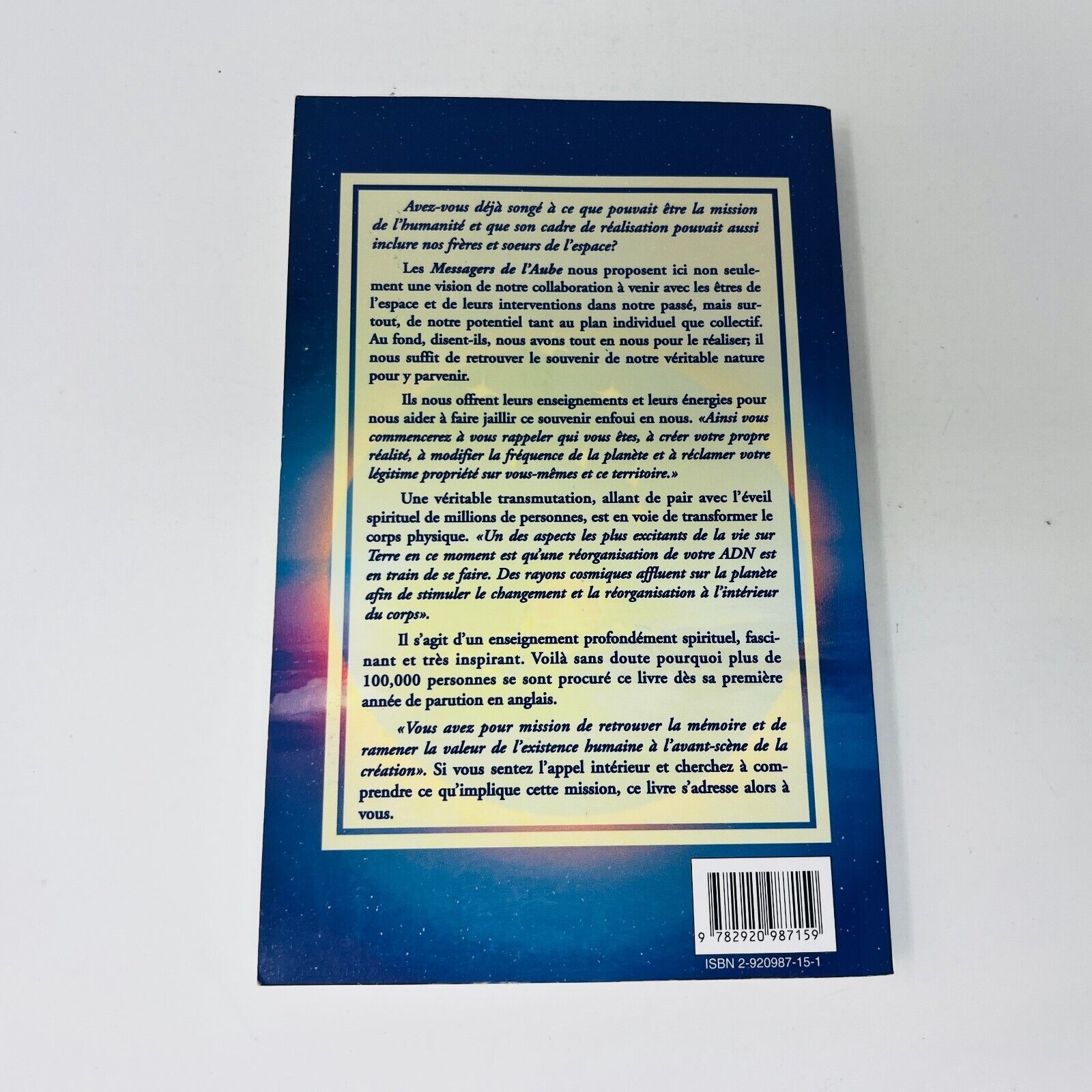 1997 Messagers de l'Aube de Barbara Marciniak Livre Ariane Lumière des Pléiades