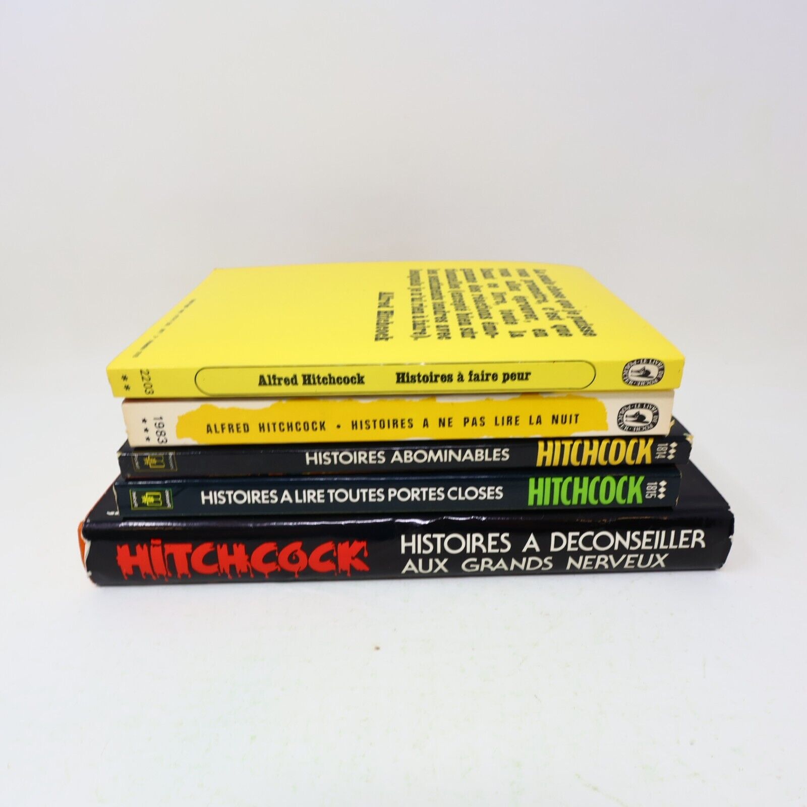 Alfred Hitchcock Horreur Thriller Lot 5 Livres Histoires Abominables Français