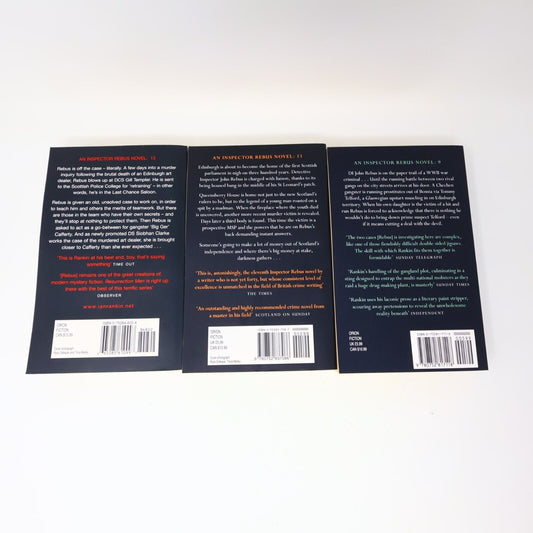 Ian Rankin Resurrection Men Set in Darkness Hanging Garden Lot 3 Books Mystery