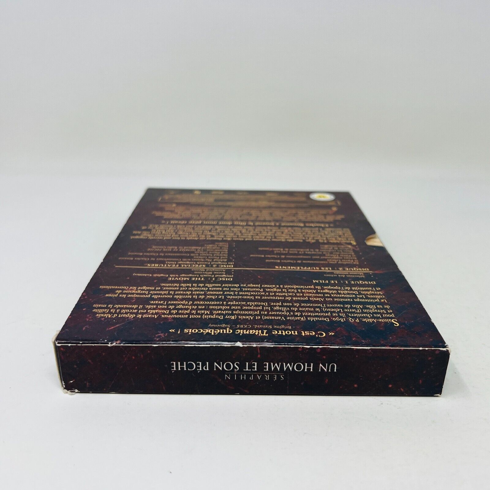 Séraphin Un Homme et son Péché Édition Spéciale DVD Roy Dupuis/Karine Vanasse