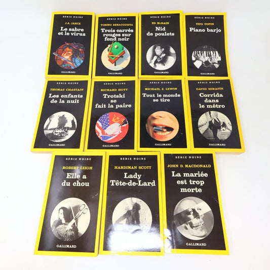 Série Noire Roman Policier Lot 11 Livres Le Sabre et le Virus Nids de Poulets PB