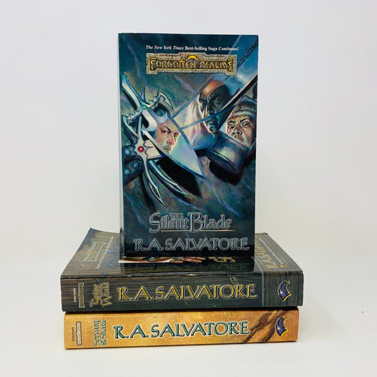 3x Forgotten Realms Paths of Darkness #1-3 Lot The Silent Blade WOC Salvatore