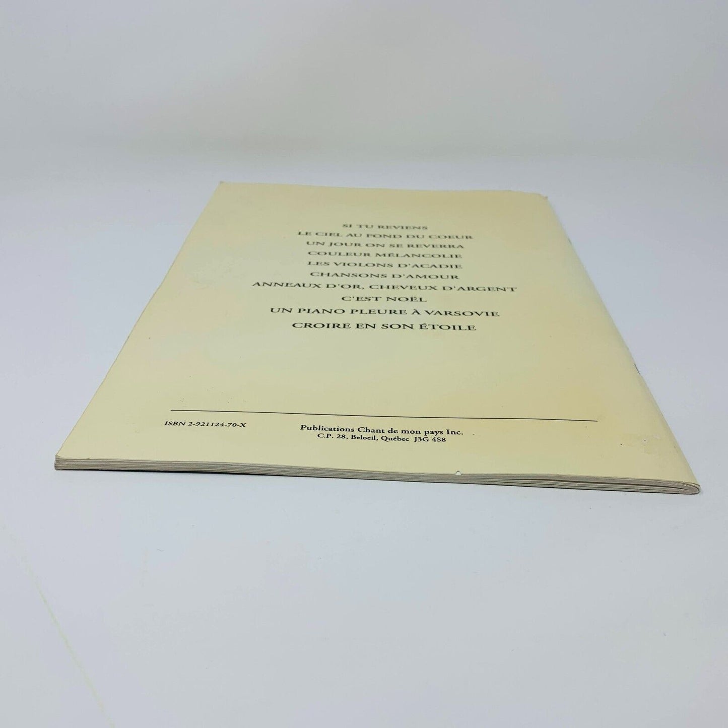 1994 Chansons de Tendresse et d'Amitié Alain Morisod Sweet People Partitions