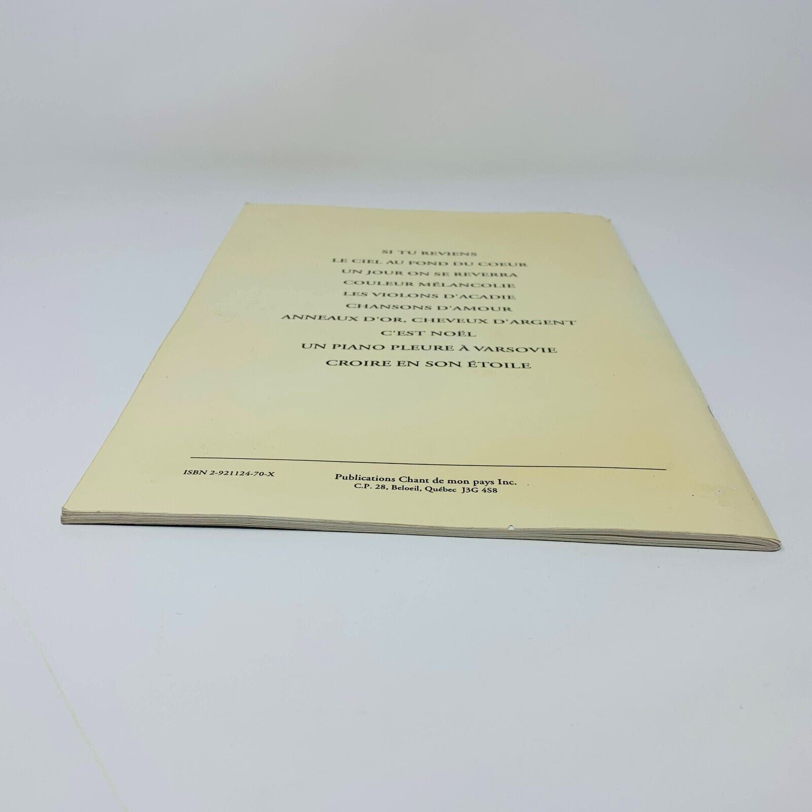 1994 Chansons de Tendresse et d'Amitié Alain Morisod Sweet People Partitions