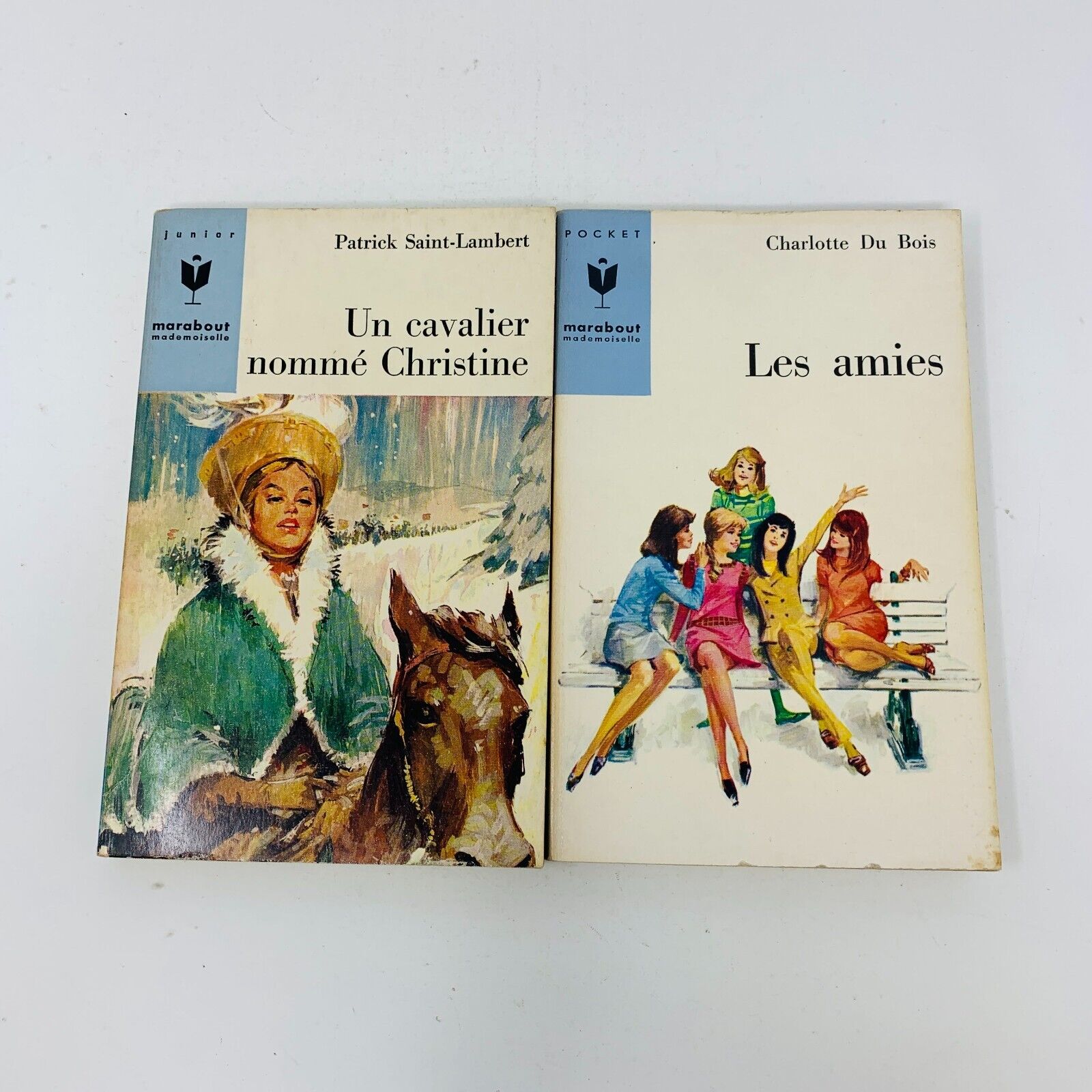 26x Marabout Mademoiselle 1950-60s Pulp Fiction Romance in French Lot Français
