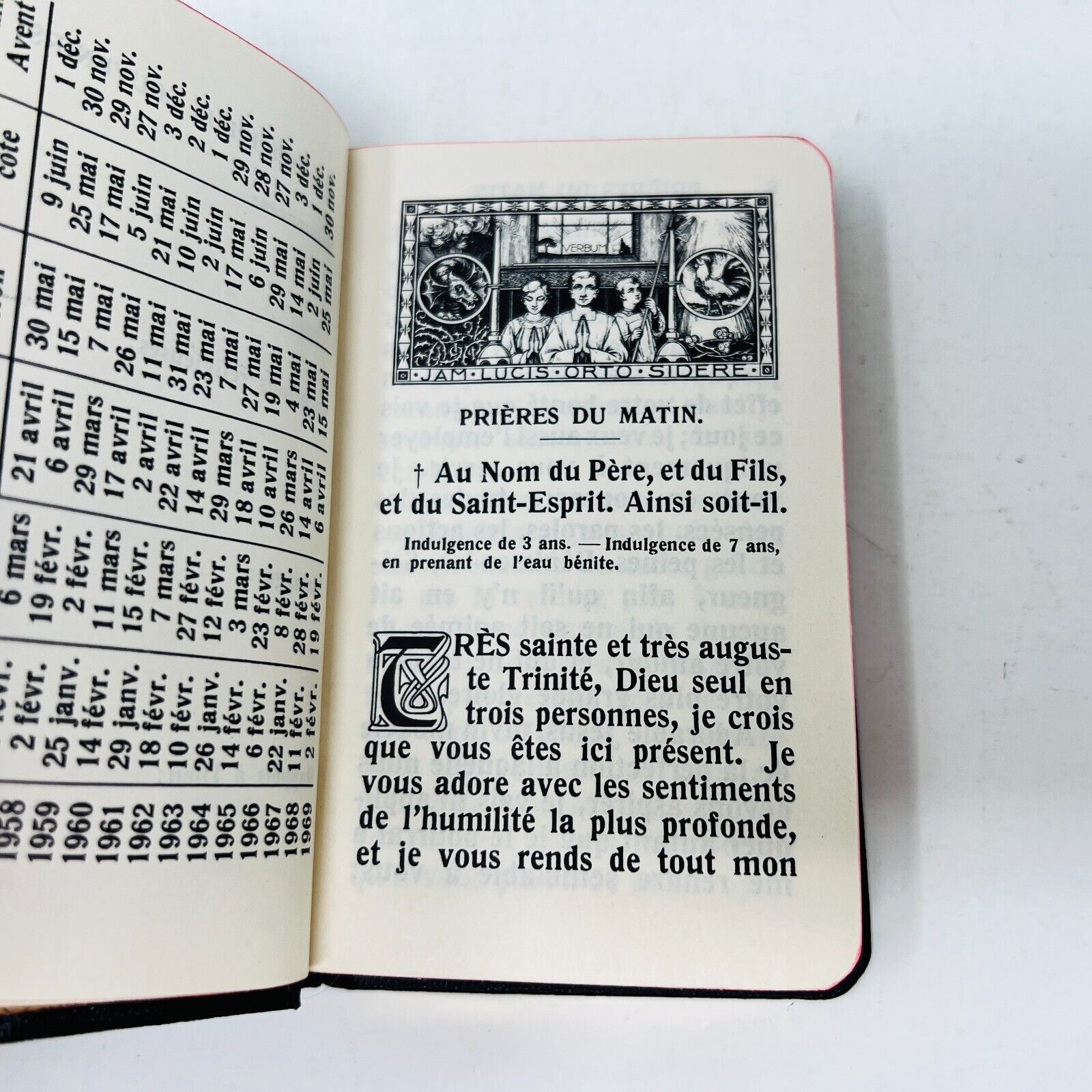 1957 Paroissien Romain Très Petit Format Proost Français Prières Cardinal Lauri