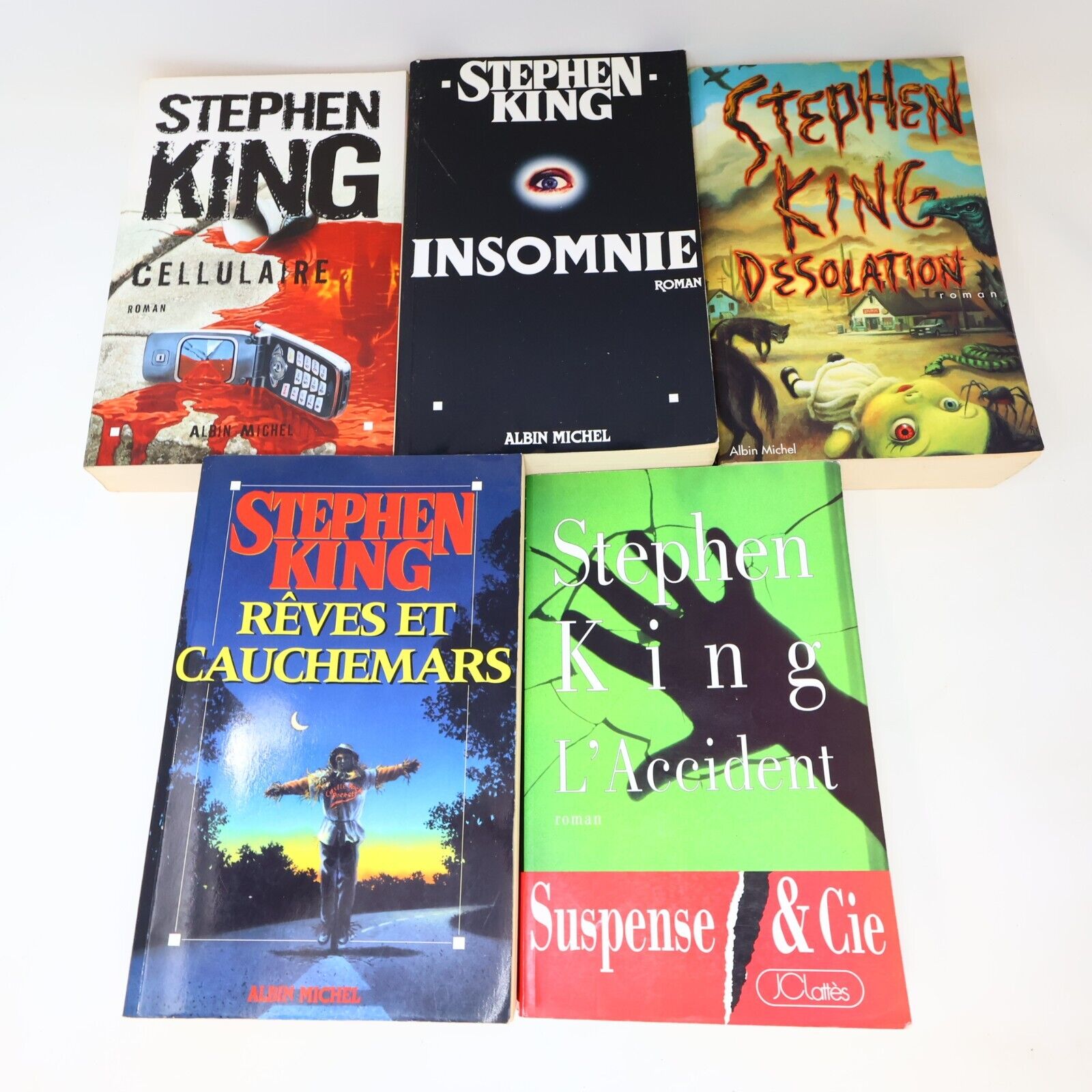 Lot 11 Livres Stephen King Albin Michel/JCL Simetierre Insomnie Horreur French