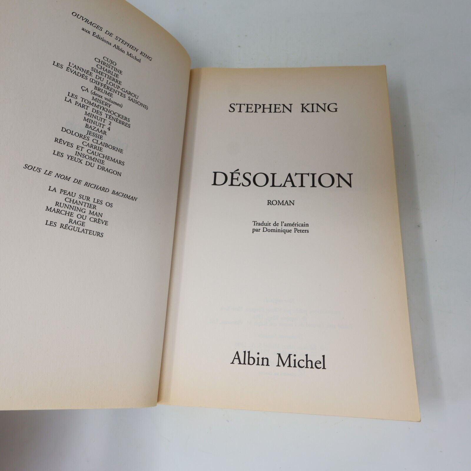Lot 11 Livres Stephen King Albin Michel/JCL Simetierre Insomnie Horreur French