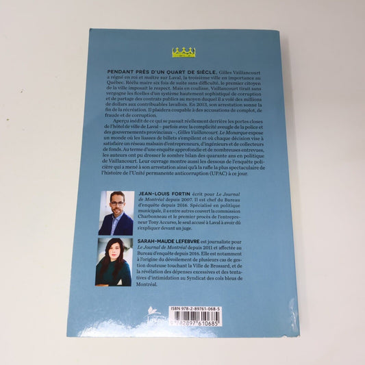 2018 Gilles Vaillancourt le Monarque Fortin/Lefebvre Ex-Maire Laval Français PB