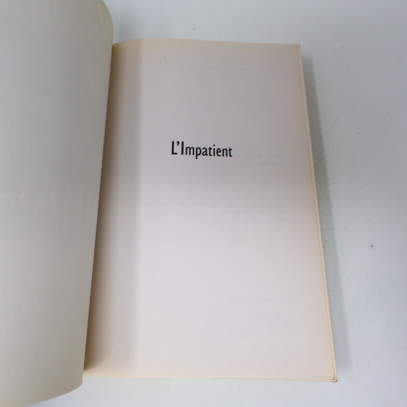 2001 L'Impatient Pierre Nadeau Biographie Québec Flammarion Français Paperback