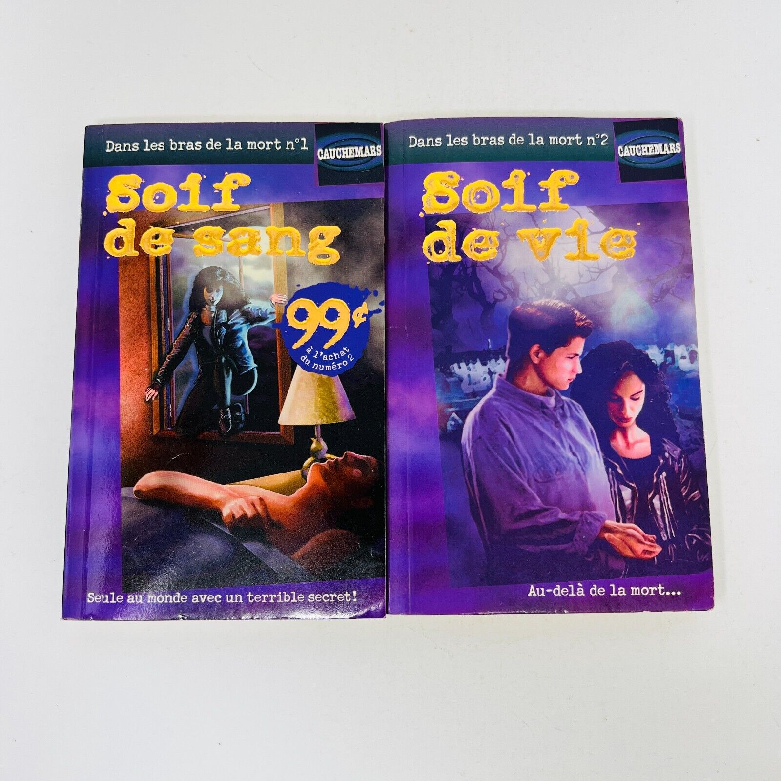 Cauchemars Dans les Bras de la Mort #1-2 Janice Harrel Lot Français Soif de Sang