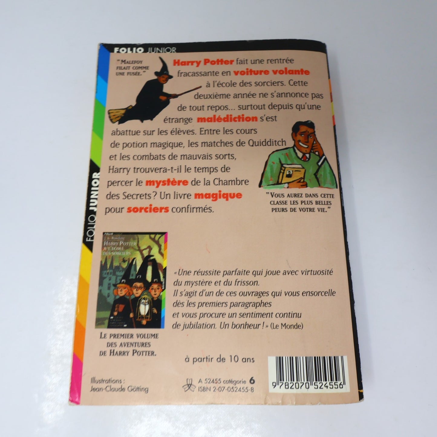 Harry Potter et la Chambre des Secrets Livre 1ère Édition Illustrée Août 1999 PB