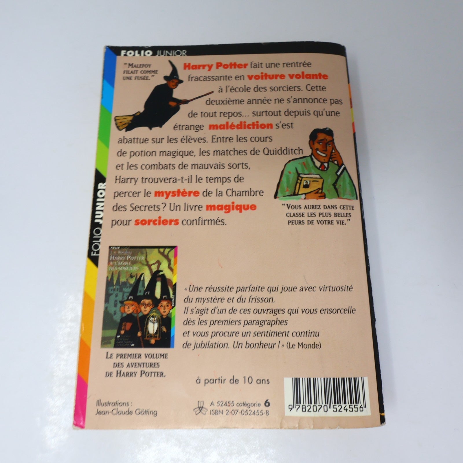 Harry Potter et la Chambre des Secrets Livre 1ère Édition Illustrée Août 1999 PB