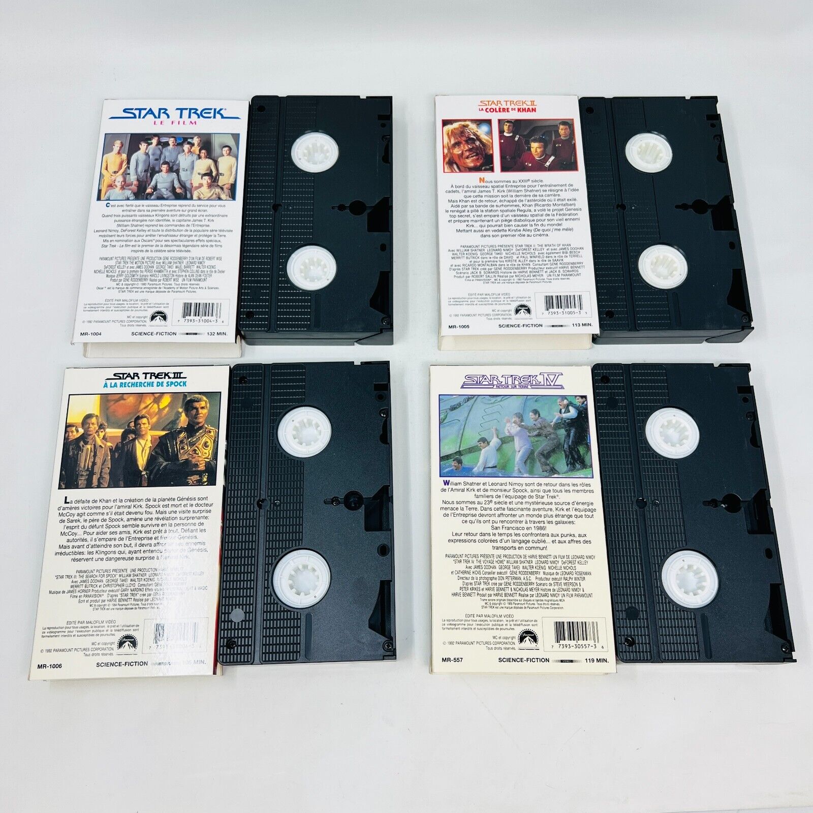 Coffret Star Trek de 7 Films VHS NTSC Testés en Français/French William Shatner