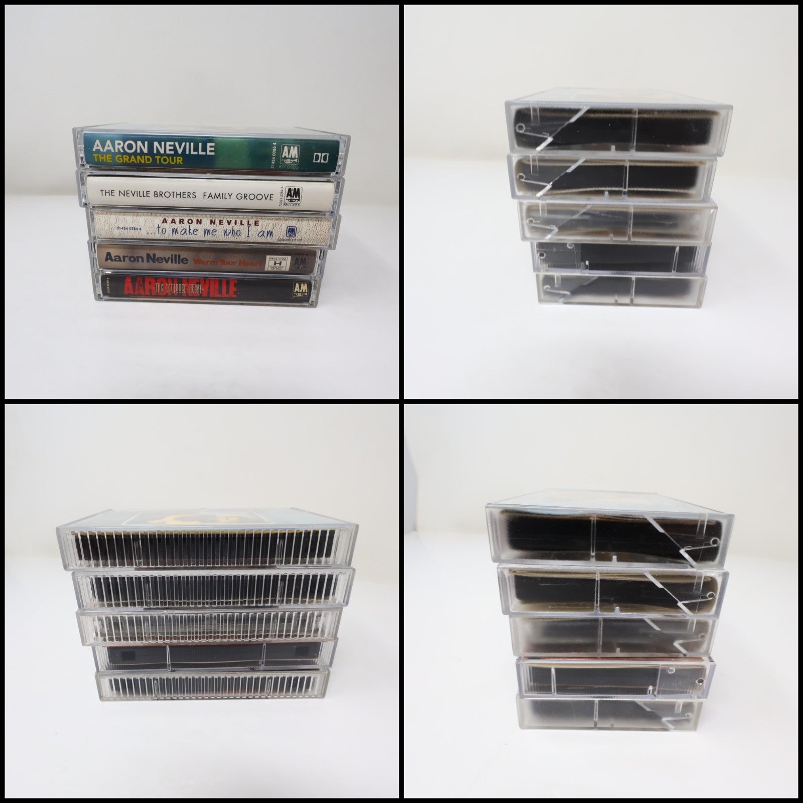 Aaron Neville 5 Cassettes Lot Tattooed Heart/To Make Me Who I Am/Warm Your Heart
