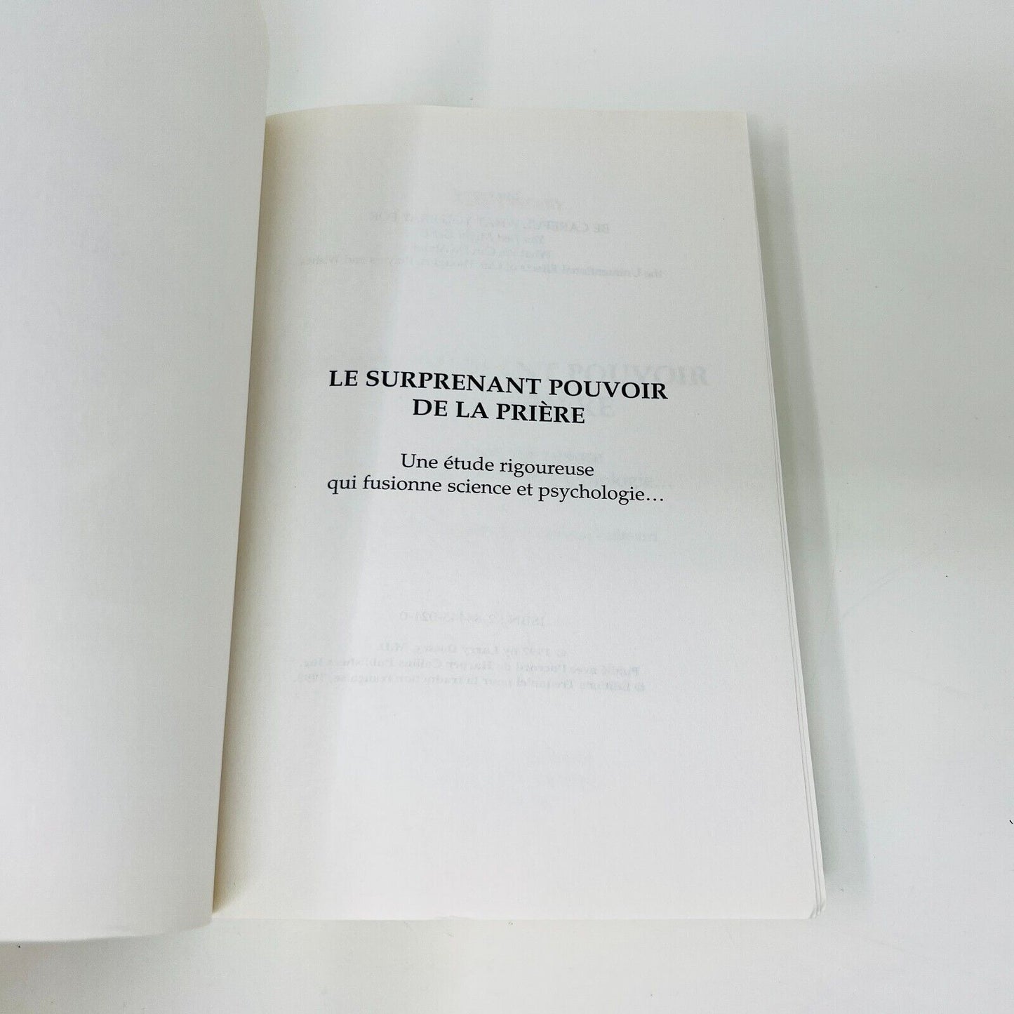 1998 Le Surprenant Pouvoir de la Prière Dr. Larry Dossey Guy Trédaniel Français