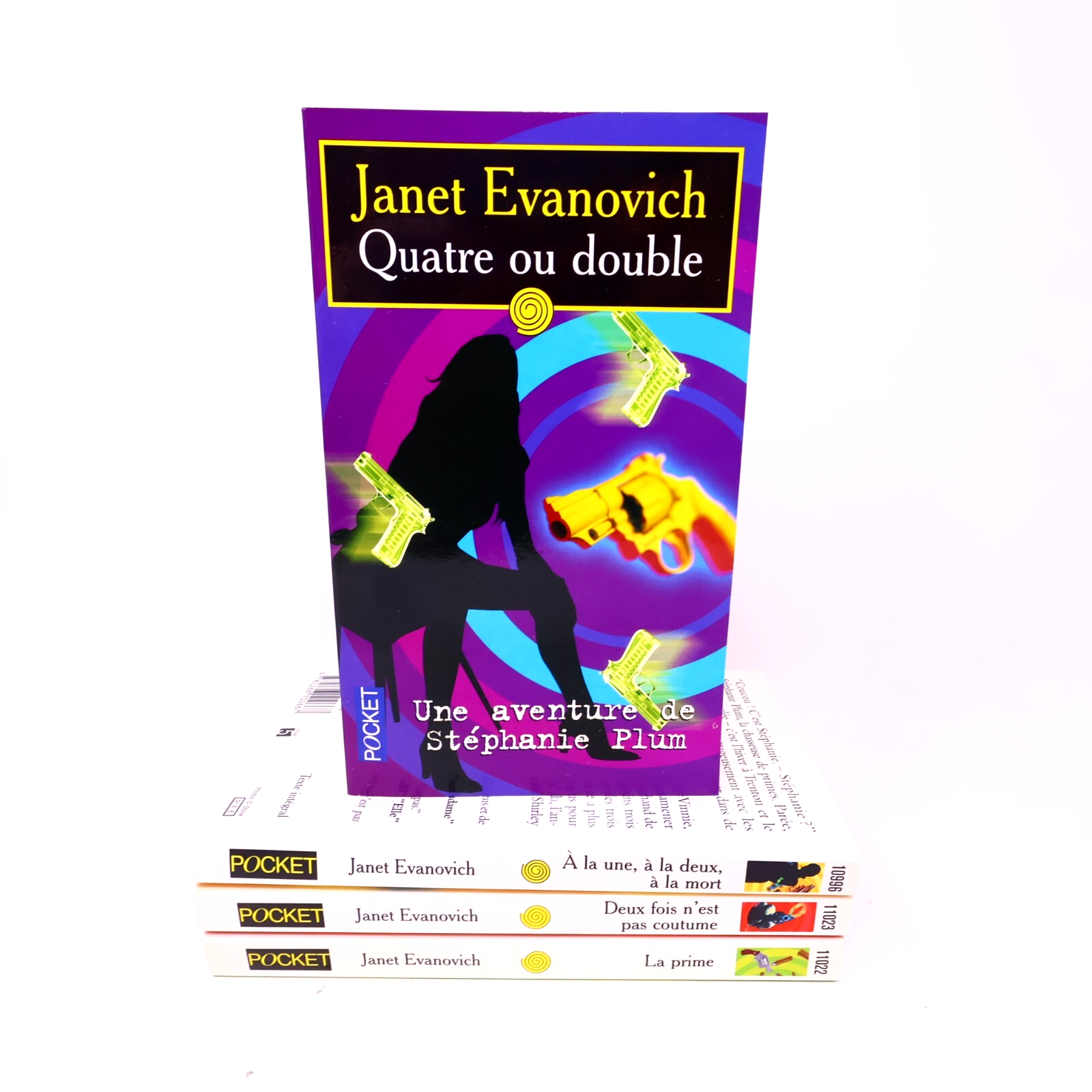 Janet Evanovich Lot 4 Livres Quatre ou Double/La Prime Français French Pocket PB