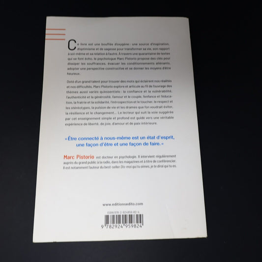 2020 Connecté à Soi Connecté aux Autres de Marc Pistorio Paperback PB Edito Book