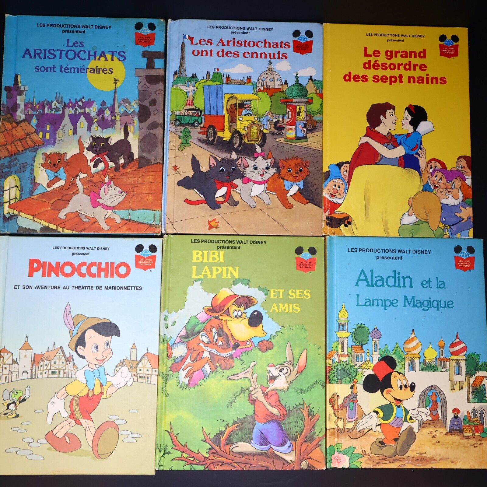 50x Livres Merveilleux de Disney Donald Mickey 70-80s Livre Loisirs Lot Français