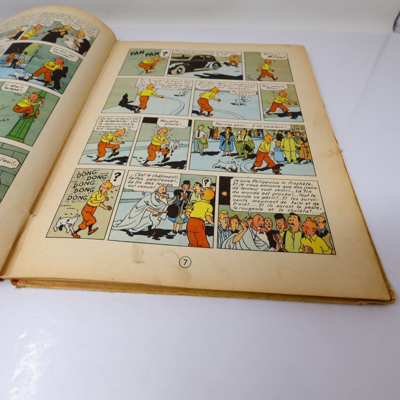 Tintin L'Étoile Mystérieuse Hergé Casterman 1954 HC B9 Belgique Français/French