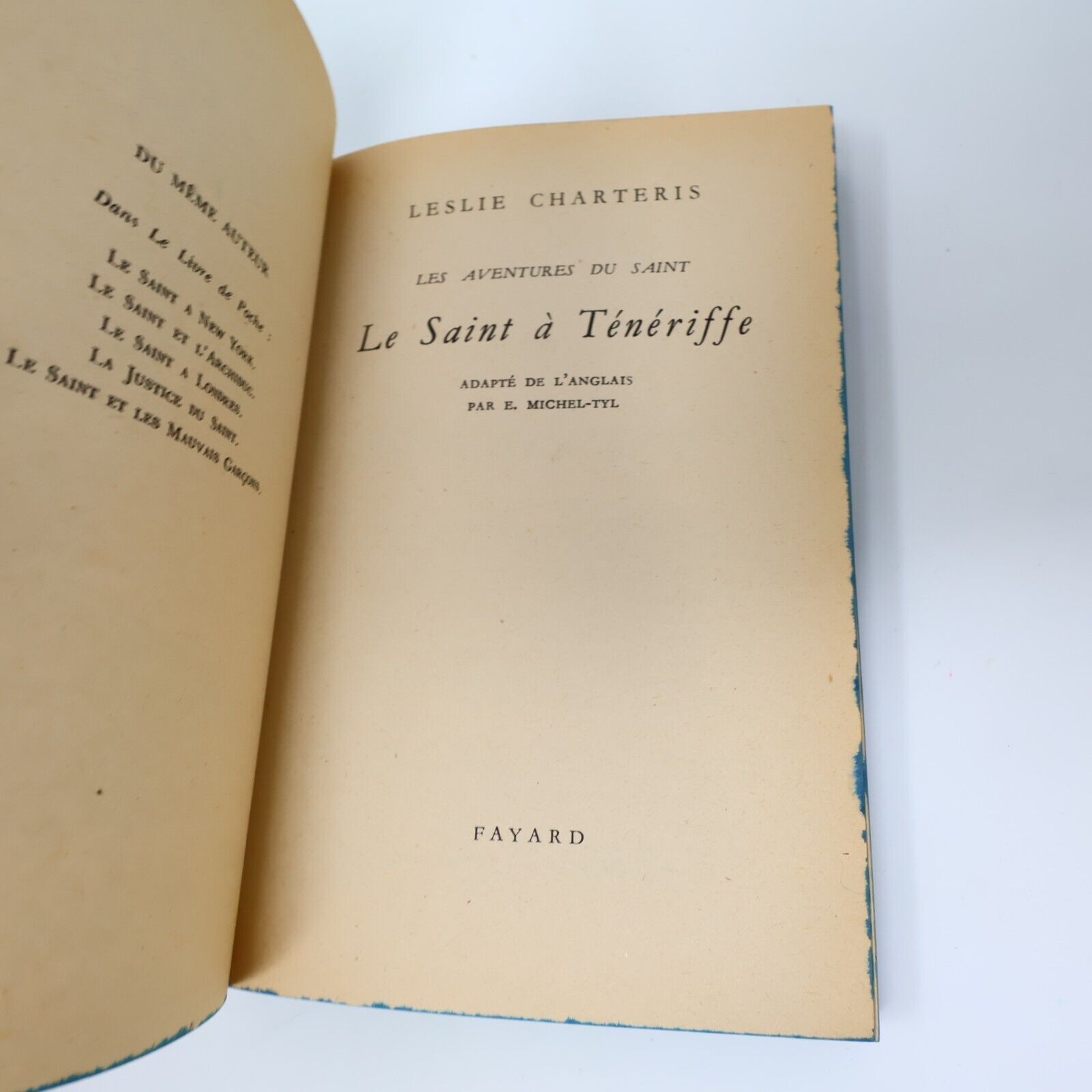 Le Saint Lot 5 Livres Leslie Charteris Français French Livre de Poche 70s PB