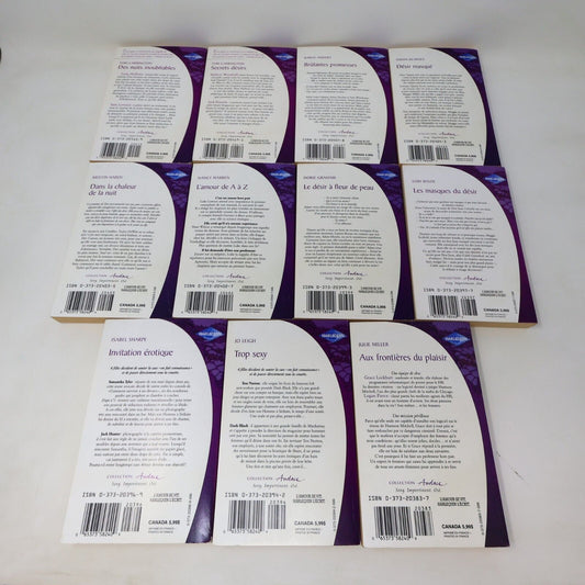 Harlequin Collection Audace Romance Érotisme Lot 11 Livres Français French 2000s
