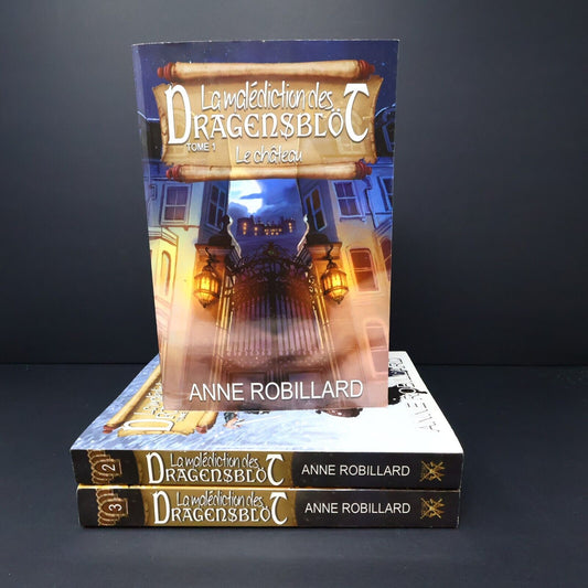 Lot 3 Livres La Malédiction des Dragensblöt #1-3 Anne Robillard Horreur French