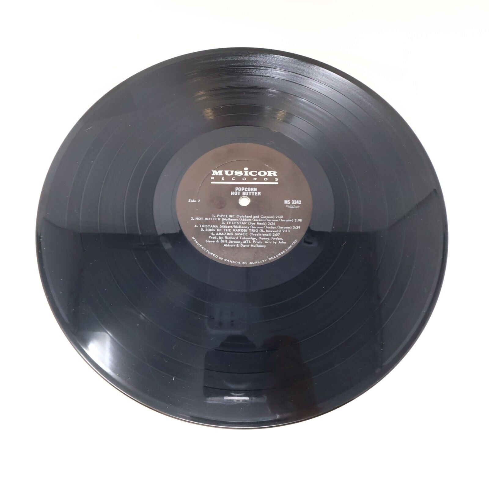 Hot Butter Popcorn LP Record Vinyl MS 3242 1972  Musicor Canada Electronic Synth