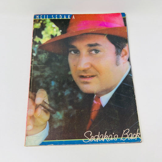1975 Neil Sedaka's Back Songbook Sheet Music Piano Vocal Guitar Paperback Pop