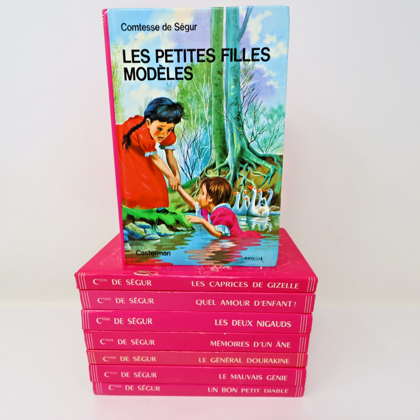 Comtesse de Ségur Lot 8 Livres Casterman Deux Nigauds/Petites Filles Modèles HC
