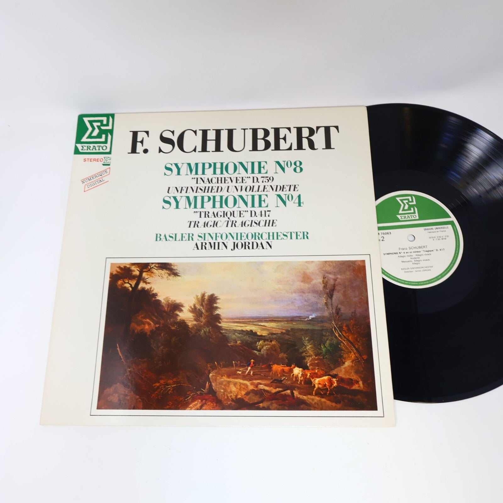 Schubert Basler Sinfonieorchester Armin Jordan Symphonie #8 4 Record NUM 75063