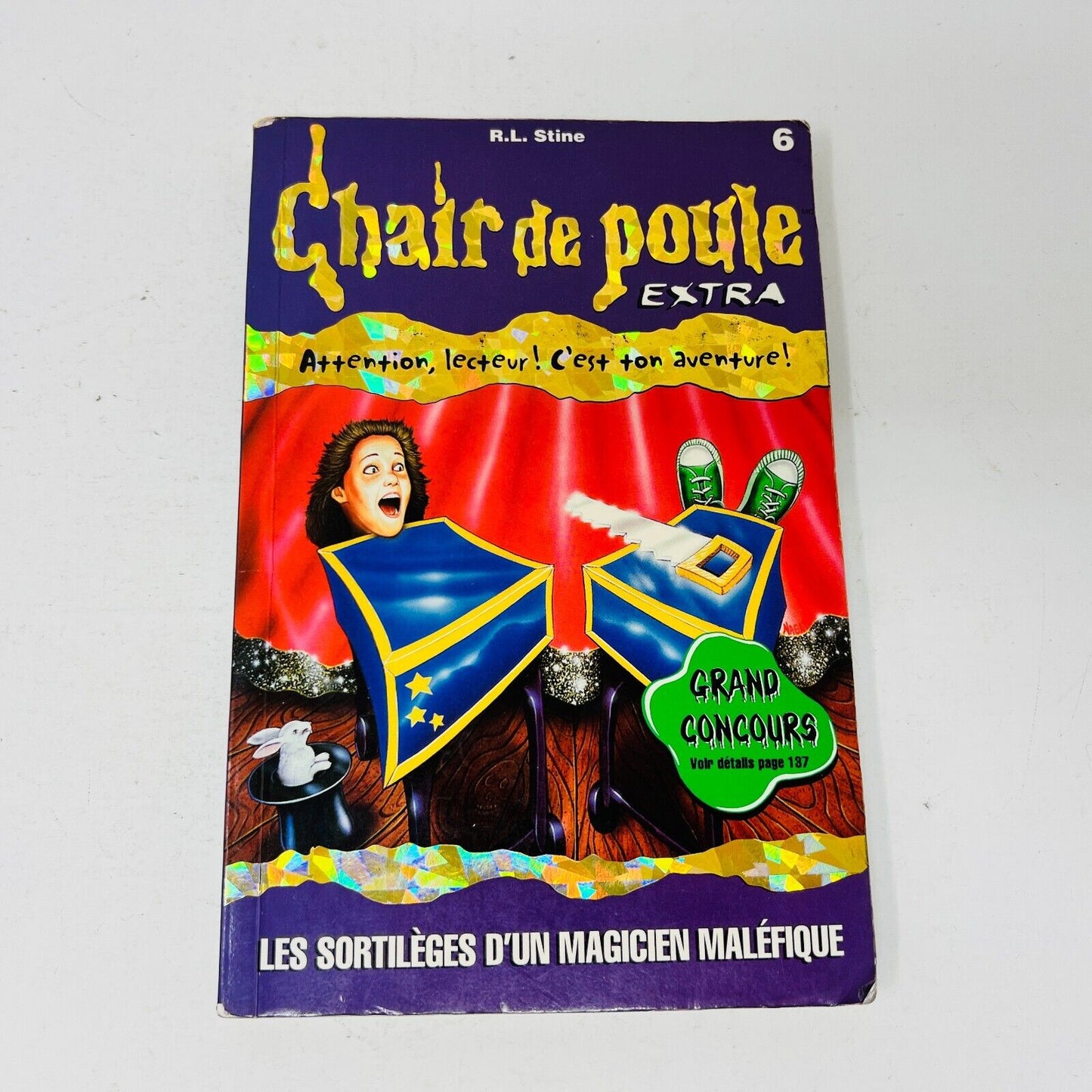 4x Chair de Poule Extra #2-3 6-7 de R.L. Stine EH Lot en Français/French Tic Toc