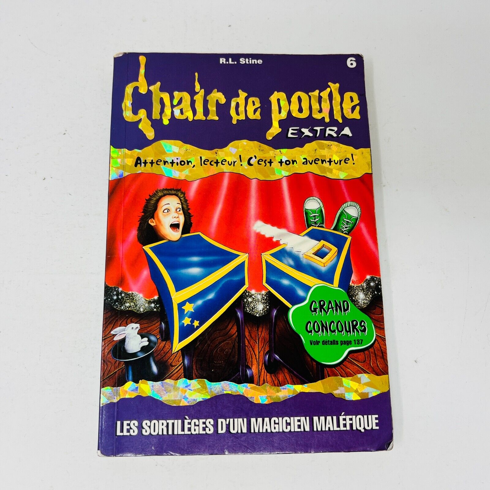 4x Chair de Poule Extra #2-3 6-7 de R.L. Stine EH Lot en Français/French Tic Toc