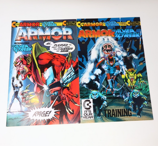 Lot 2 Comics Armor and the Silver Streak #2 4 Neal Adams Continuity 80s