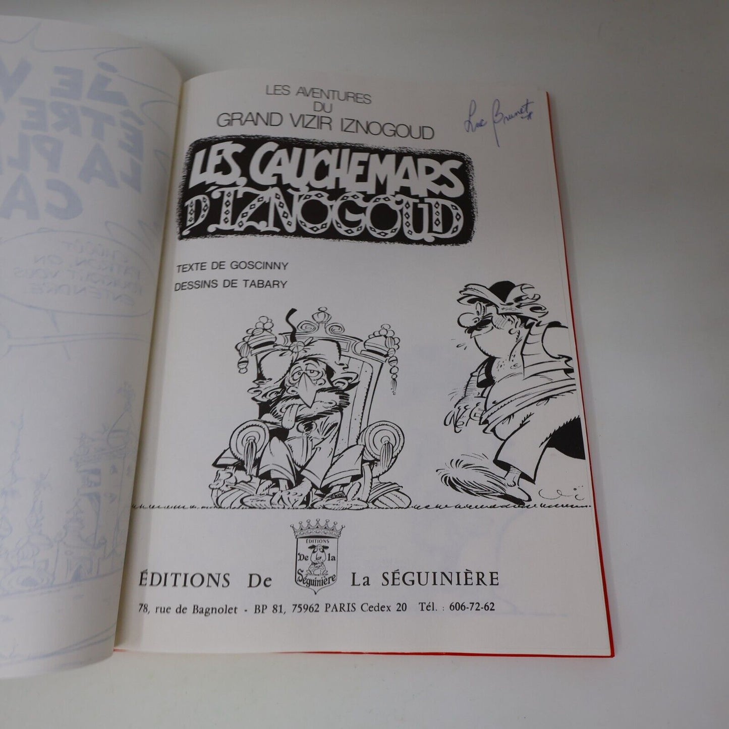 Iznogoud Goscinny L'Enfance Les Cauchemars Lot 2 Bandes dessinées Bd Français HC